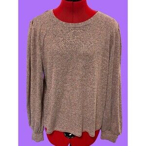 John Paul Richard Pink Shimmer Blouse Size Large